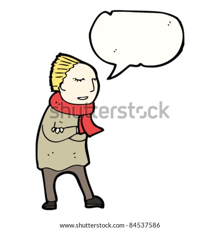 Freezing Person Cartoon