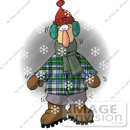 Freezing Person Clip Art