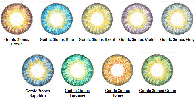 Freshlook Contact Lenses Color Chart