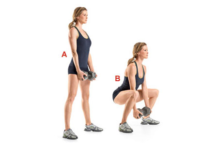 Front Squat With Dumbbells