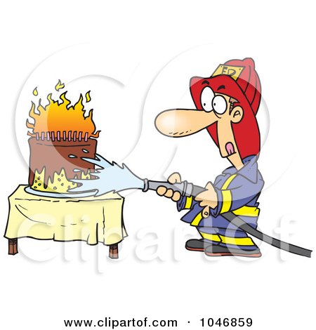 Funny Firefighter Cartoon