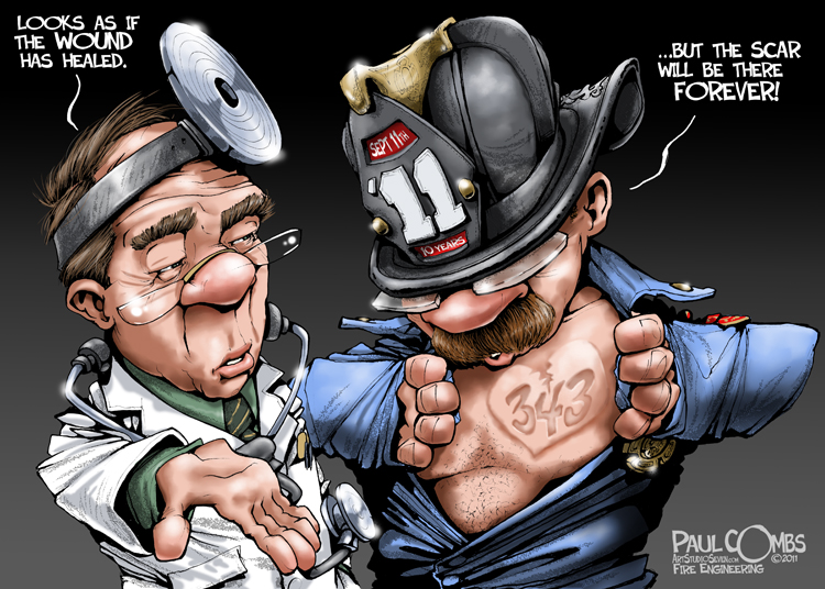 Funny Firefighter Cartoon