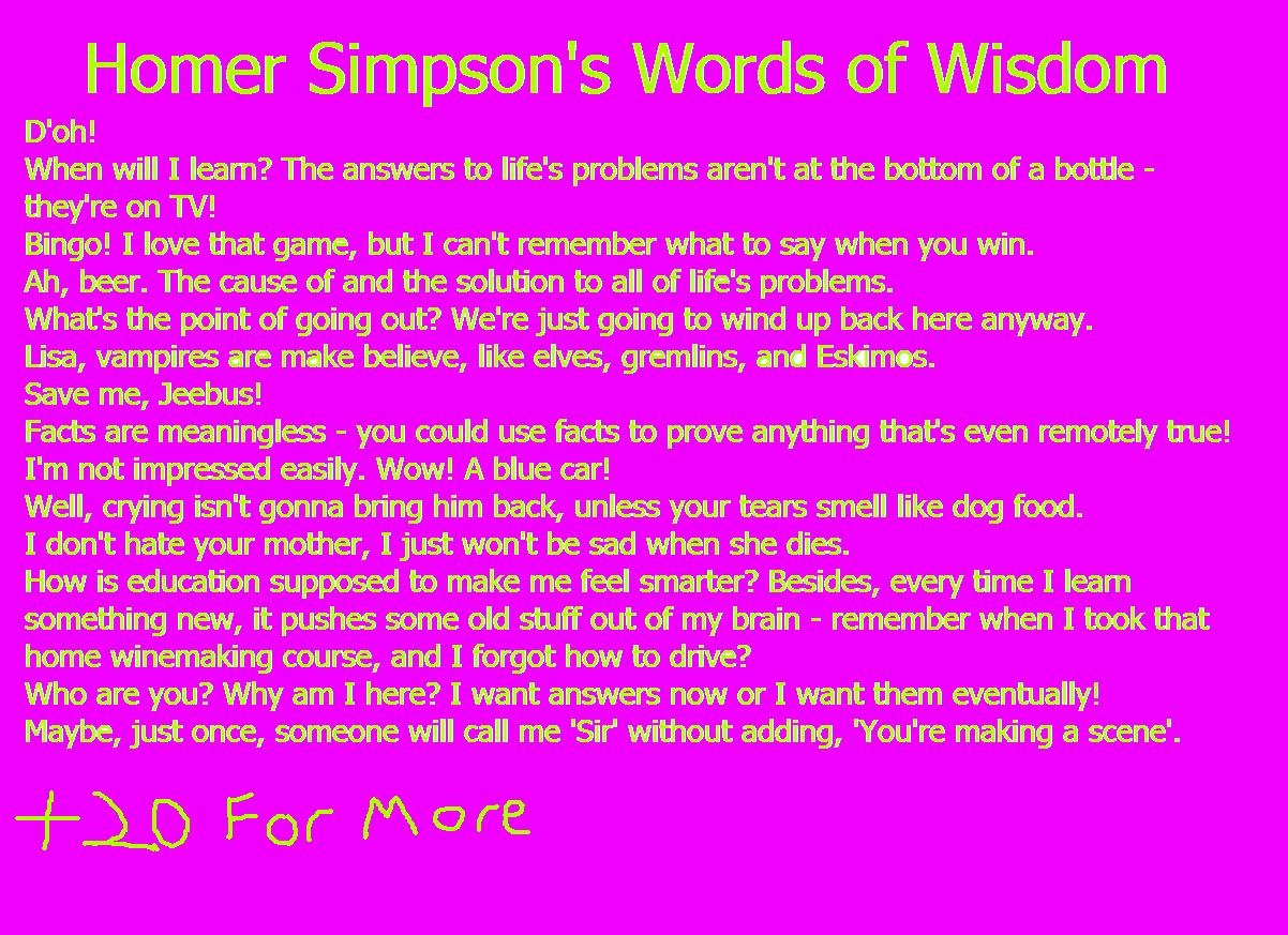 Funny Homer Simpson Quotes