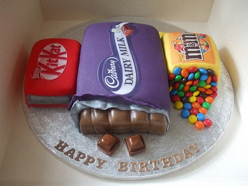 Galaxy Chocolate Bar Cake