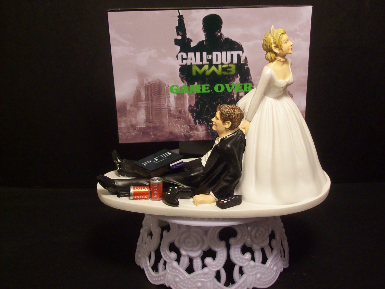 Game Over Wedding Topper