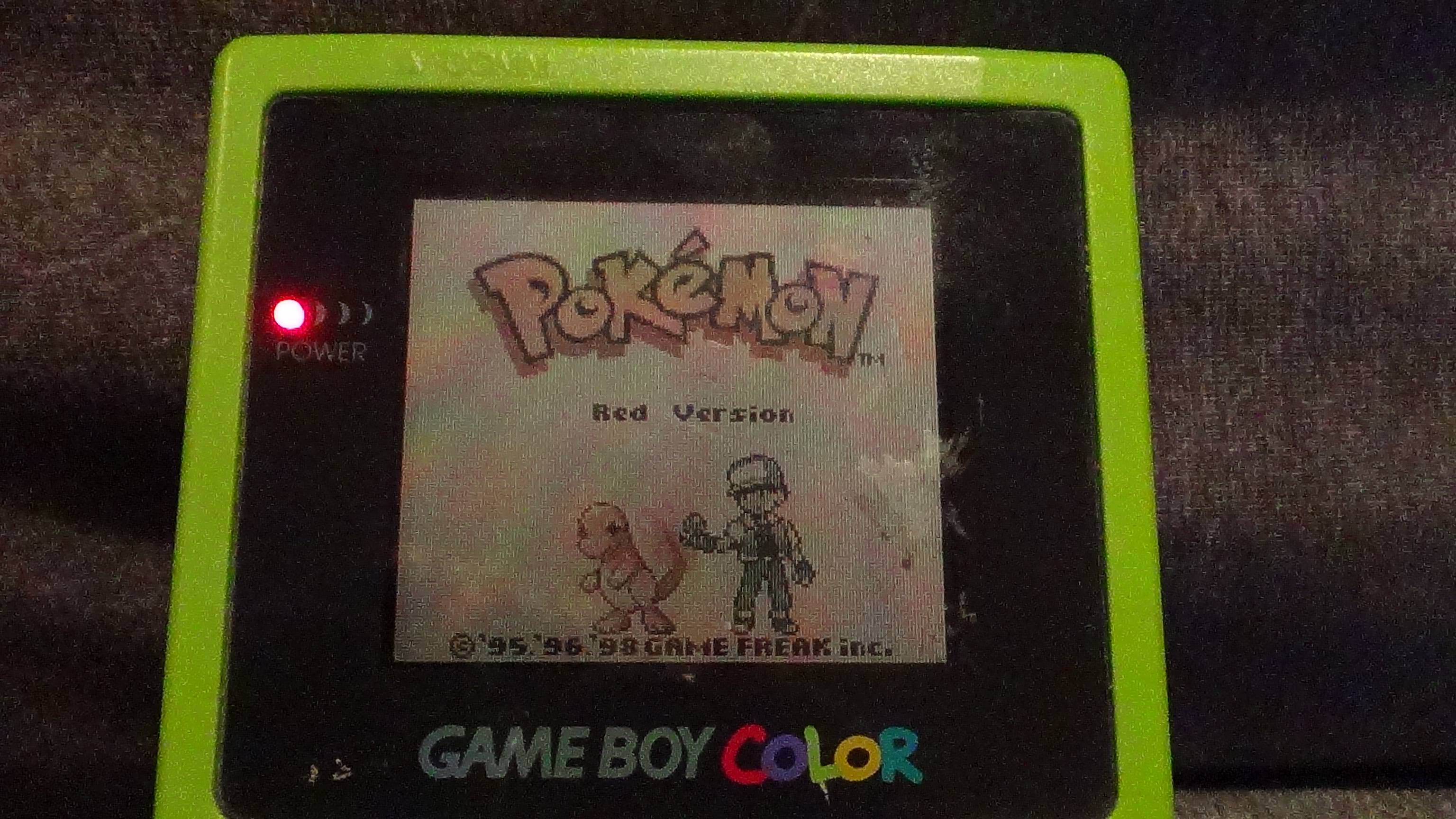 Gameboy Color Pokemon Red