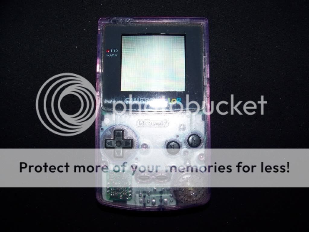 Gameboy Color Purple Clear