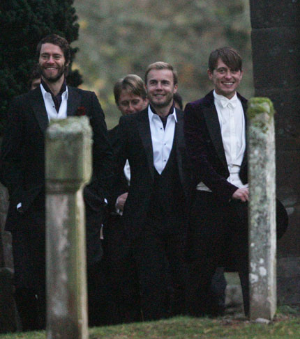 Gary Barlow Wedding Pictures