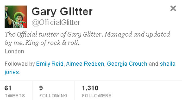 Gary Glitter Big Brother Twitter