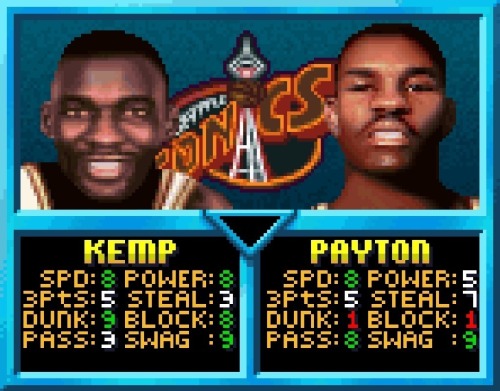 Gary Payton Sonics Roster