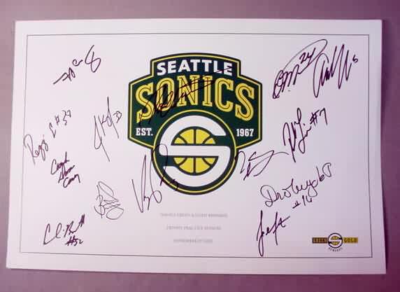 Gary Payton Sonics Roster