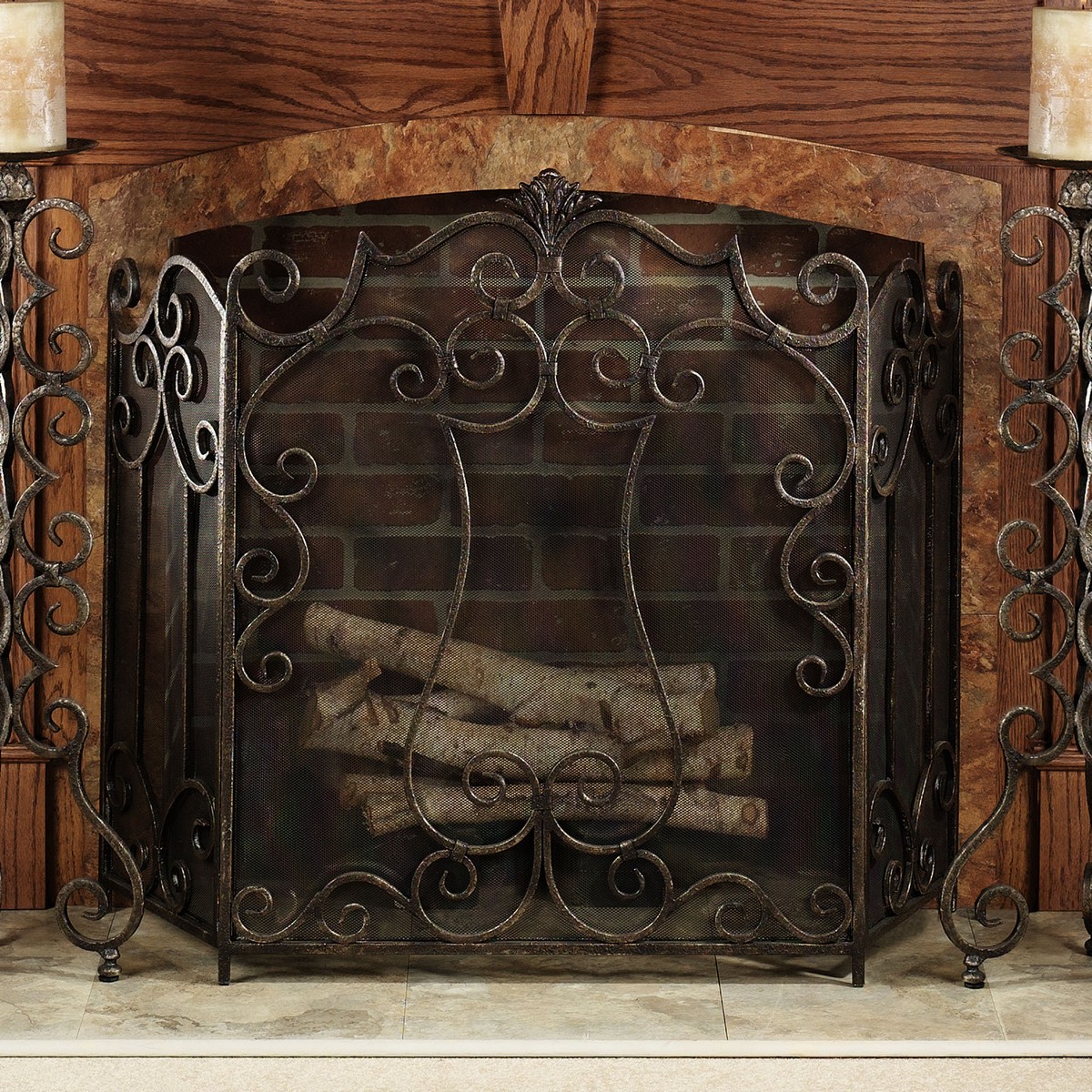 Gas Fireplace Screens Glass