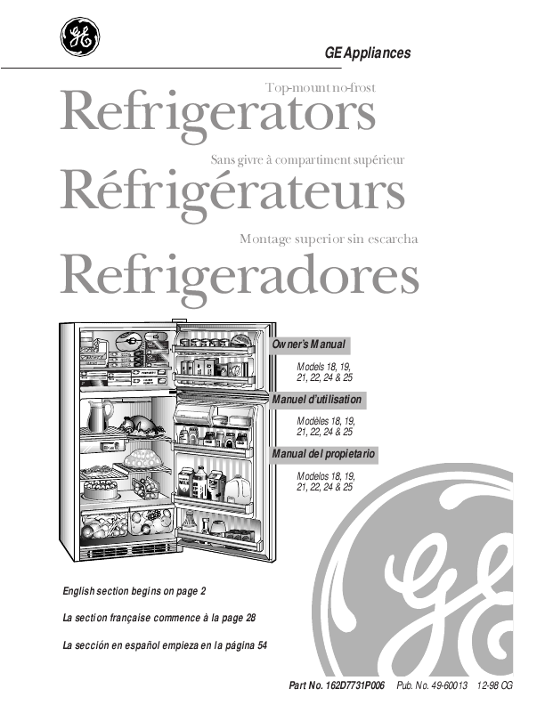 Ge Top Freezer Refrigerator Troubleshooting