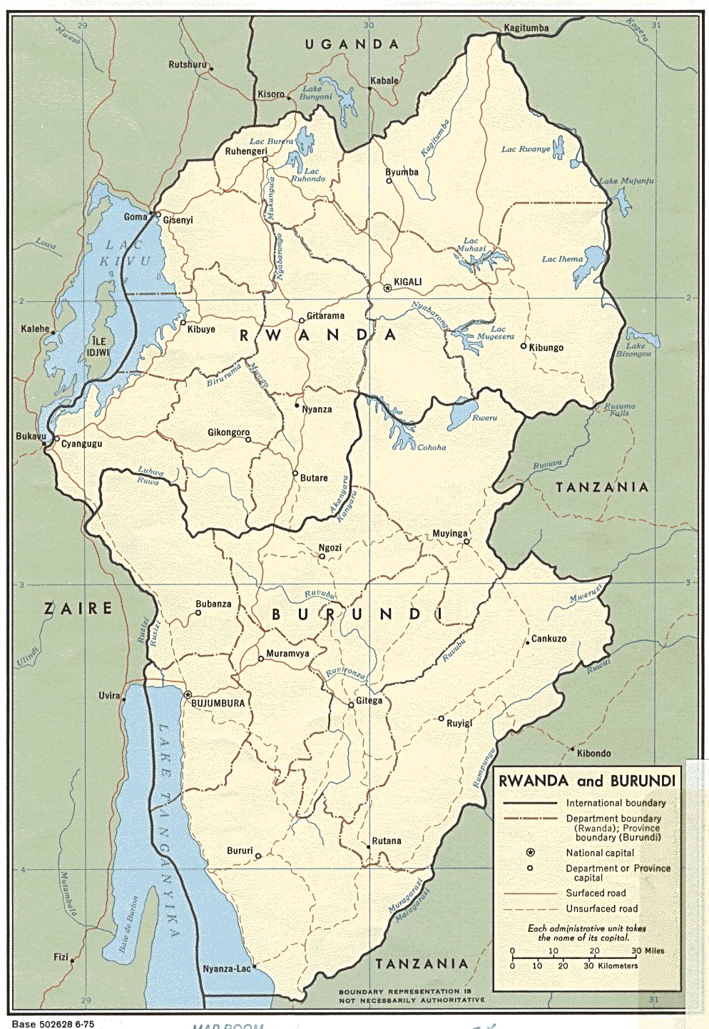 Genocide In Rwanda Map