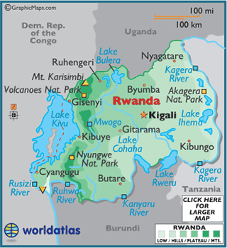 Genocide In Rwanda Map