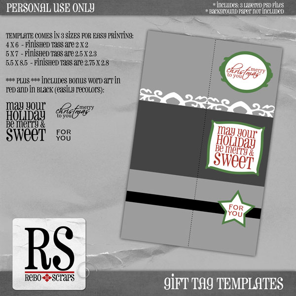 Gift Tags Template Word