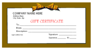 Gifts Certificates Templates