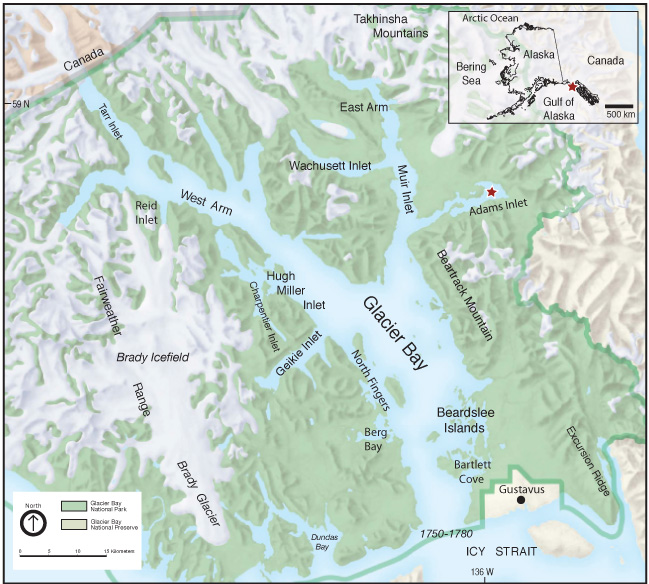 Glacier Bay National Park Alaska Map