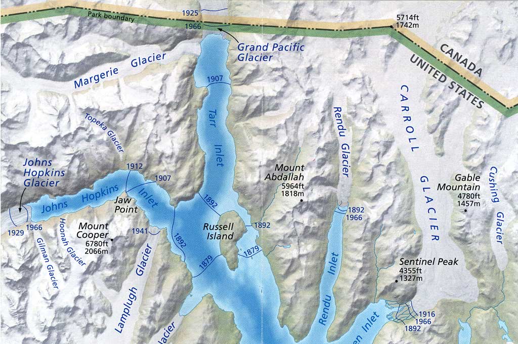 Glacier Bay National Park Map