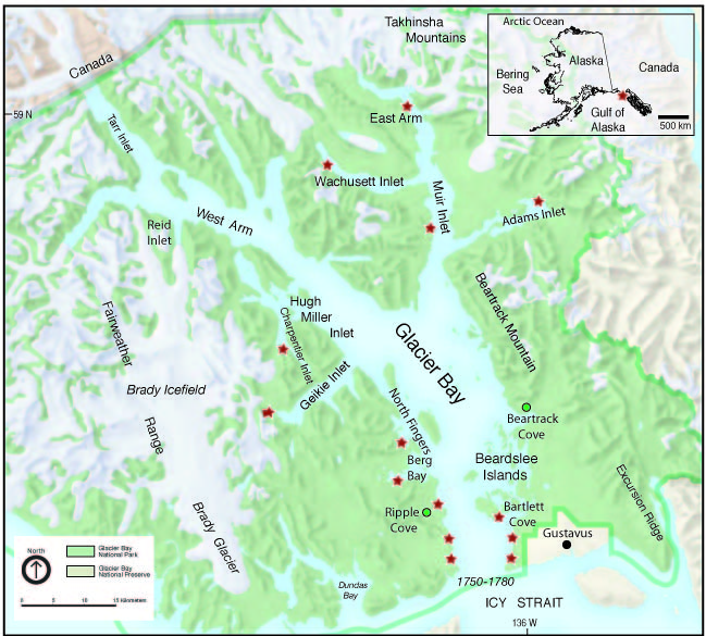 Glacier Bay National Park Map