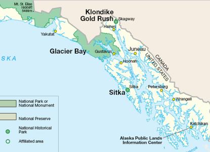 Glacier Bay National Park Map