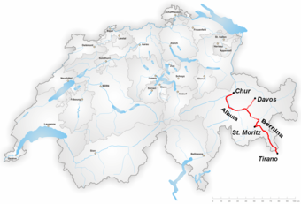 Glacier Express Route Map