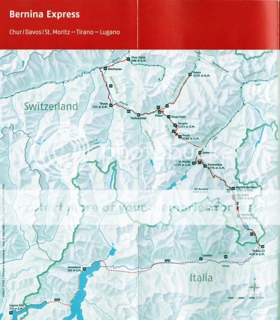 Glacier Express Route Map