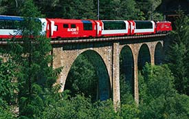 Glacier Express Switzerland Map