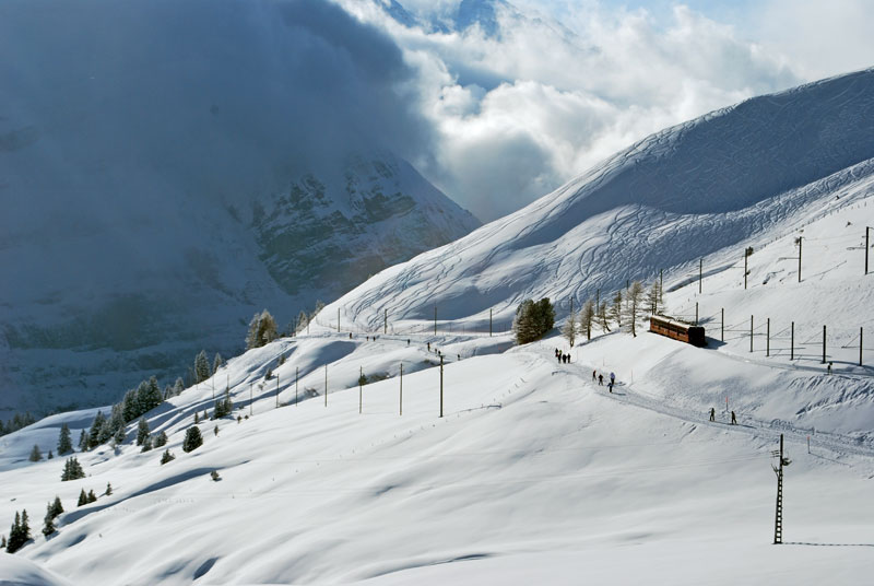 Glacier Express Switzerland Winter