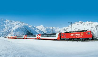 Glacier Express Switzerland Winter