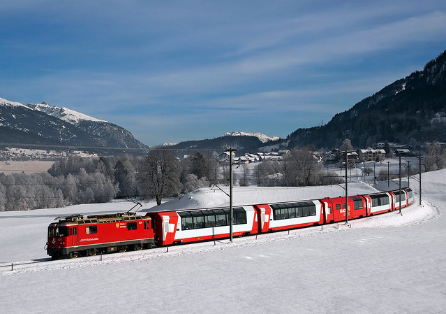 Glacier Express Switzerland Winter