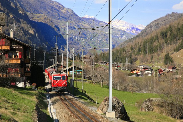 Glacier Express Train From Zermatt To St Moritz