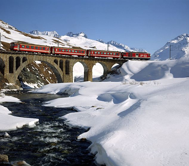 Glacier Express Train Route