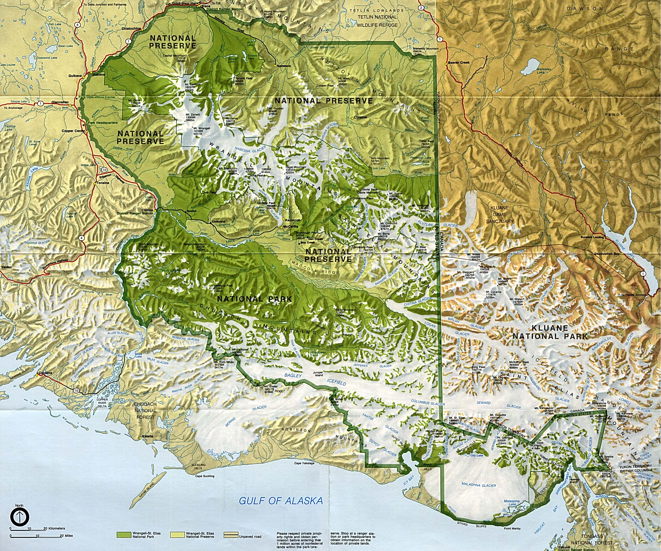 Glacier National Park Map