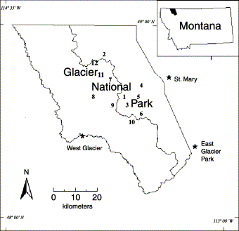 Glacier National Park Map Pdf