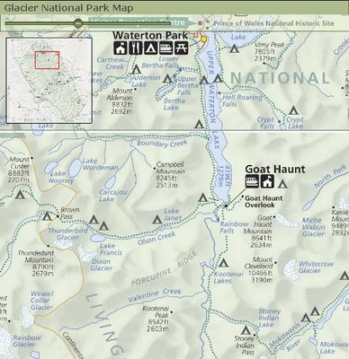 Glacier National Park Map Pdf