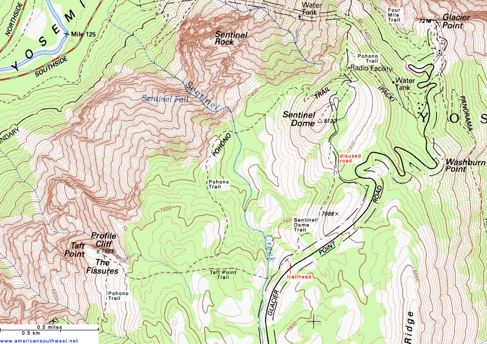 Glacier National Park Map Topo