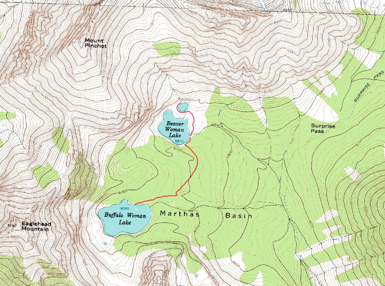 Glacier National Park Map Topo