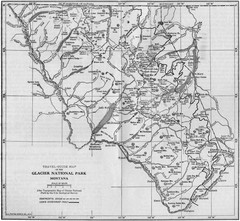 Glacier National Park Map Topo