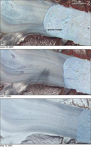 Glaciers Melting Before And After