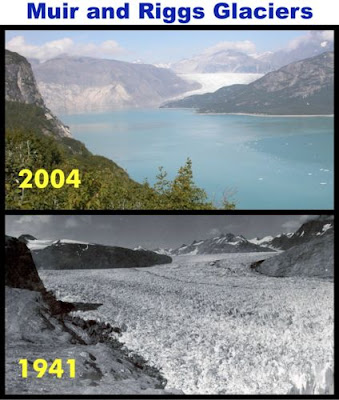 Glaciers Melting Before And After