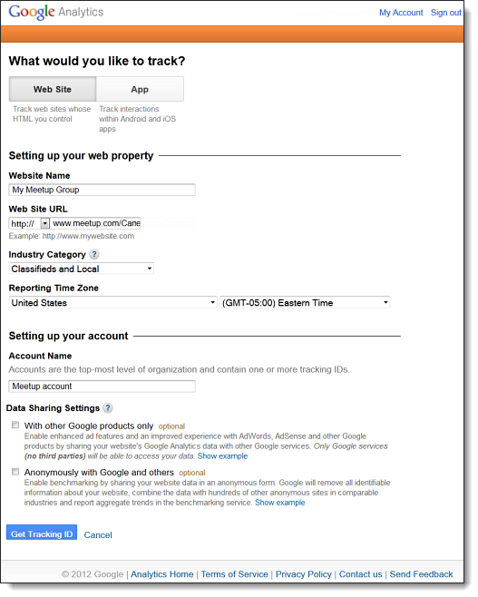 Gmail Account Sign Up Page