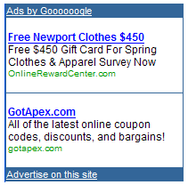 Google Adsense Ads Sizes