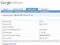 Google Adsense Check Tracking