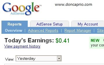 Google Adsense Earnings Drop