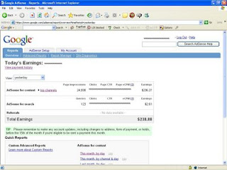 Google Adsense Earnings Per Click