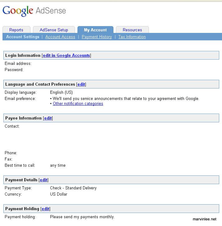 Google Adsense Payment Methods