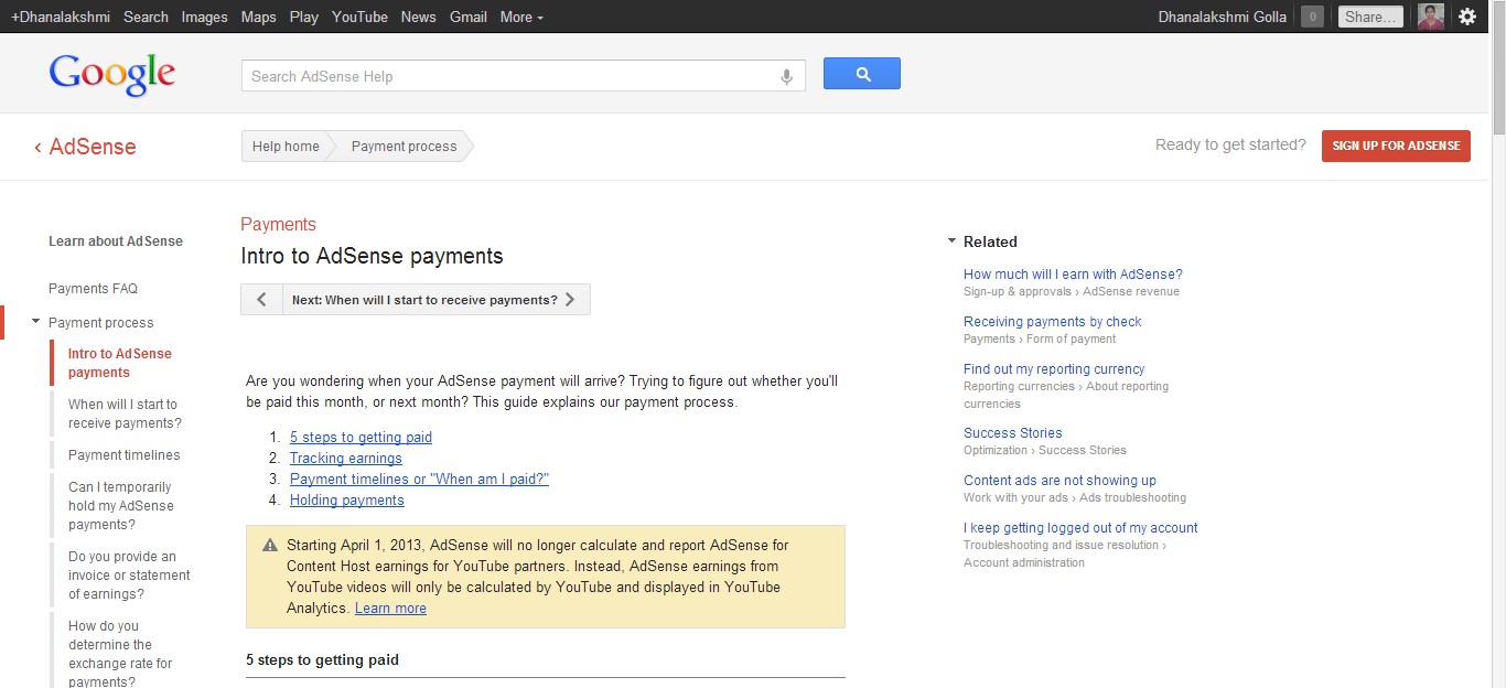 Google Adsense Payment Methods