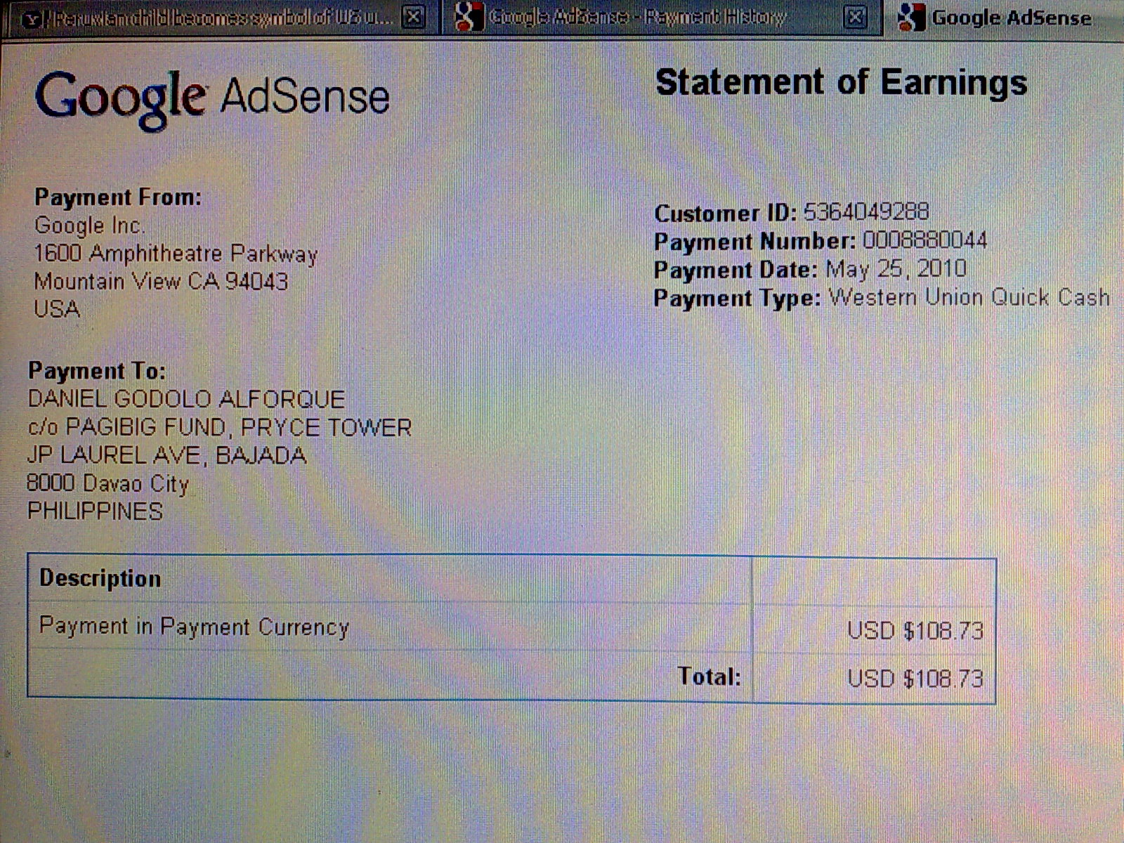 Google Adsense Payment Schedule