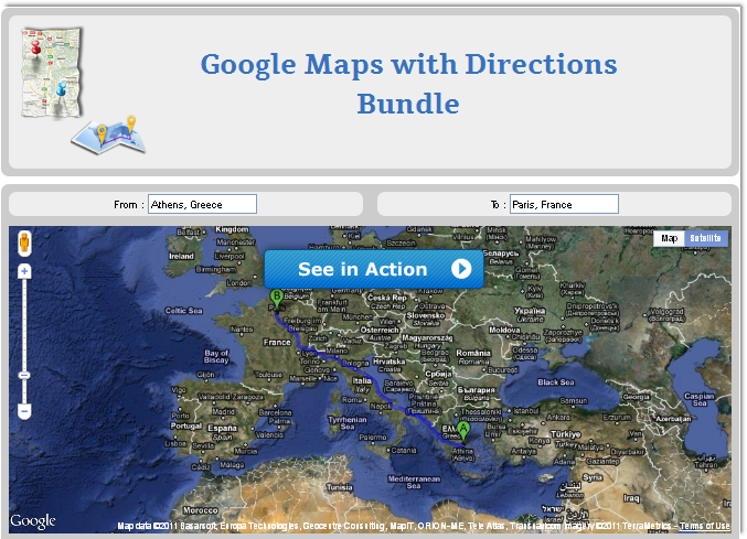 Google Maps Directions Html